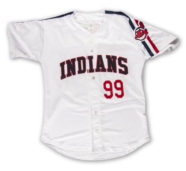 Charlie Sheen Autographed Cleveland Indians "Wild Thing" Jersey (PSA/DNA)